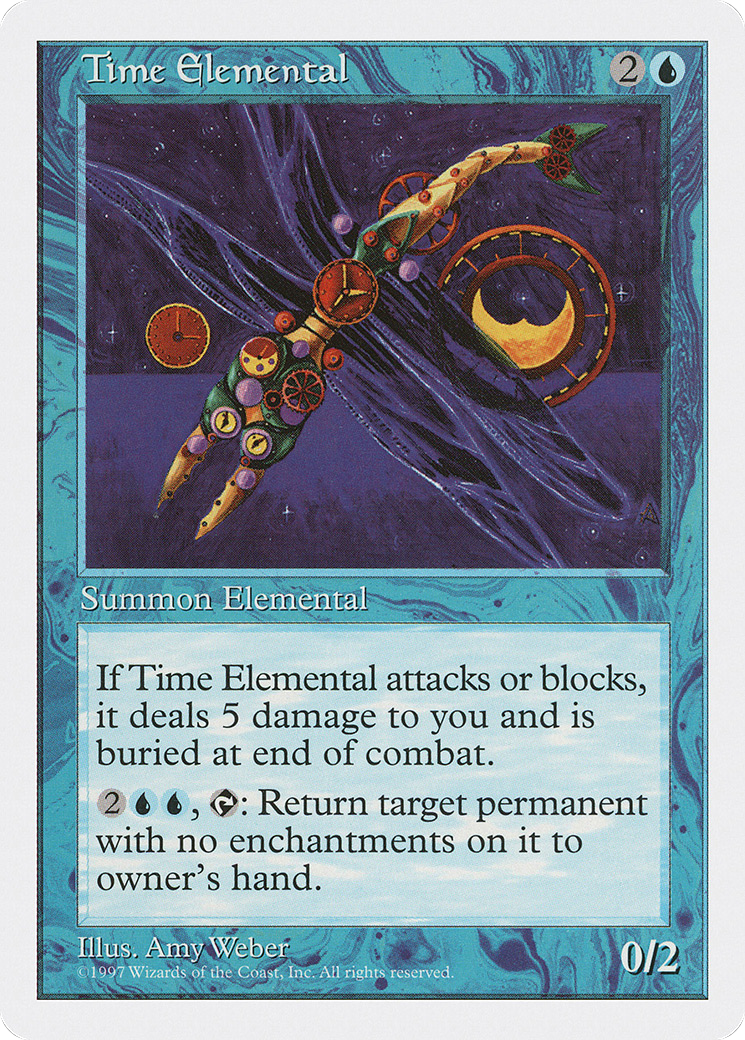 Time Elemental (5ED-129) [Fifth Edition] MTG Single Wizards of the Coast