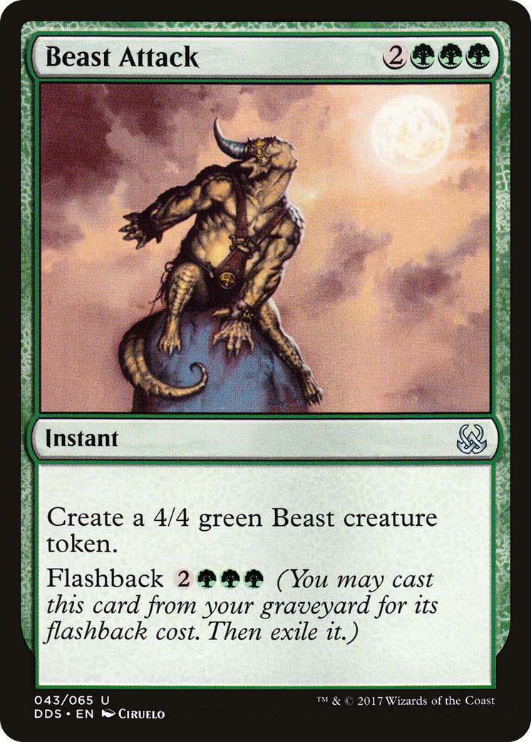Beast Attack (DDS-043) [Misc] Duel Decks: Mind vs. Might MTG Single Wizards of the Coast
