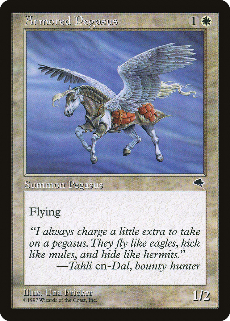 Armored Pegasus [Tempest] MTG Single Magic: The Gathering   