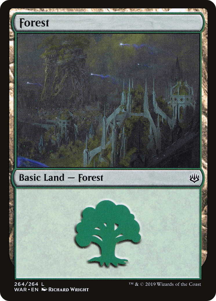 Forest (WAR-264) [War of the Spark] MTG Single Wizards of the Coast