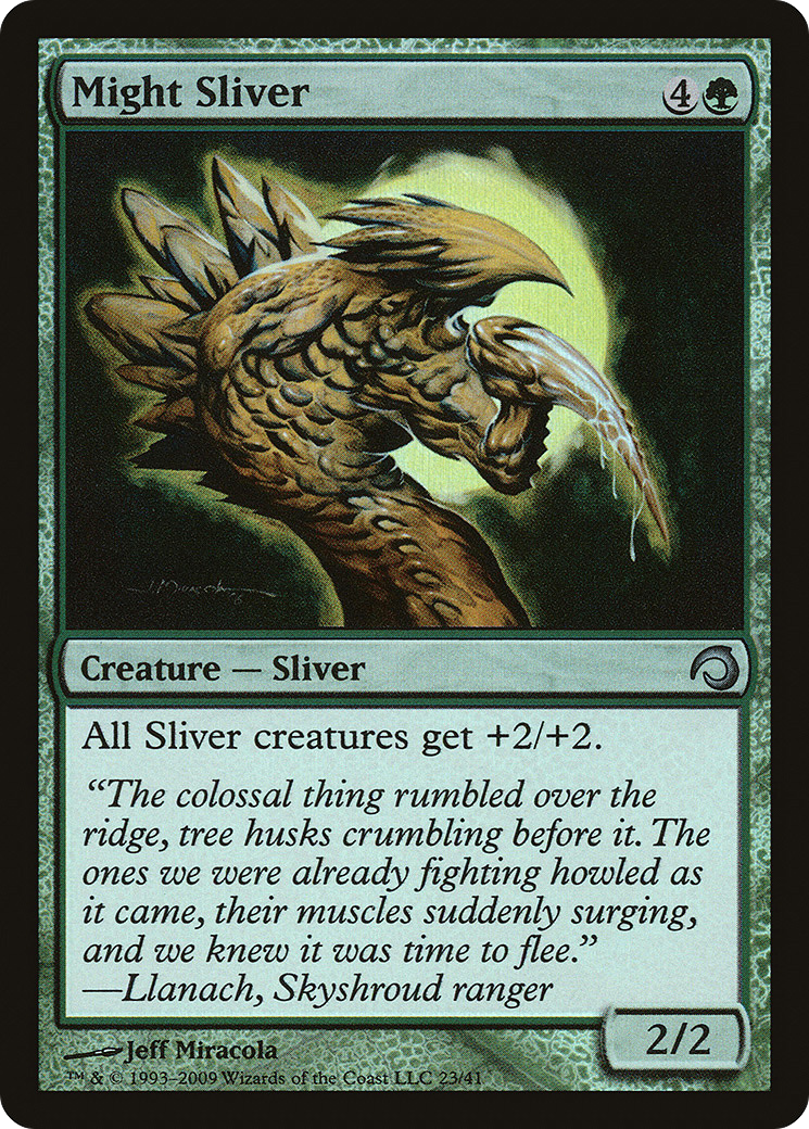Might Sliver (PDS-023) [Misc] Premium Deck Series: Slivers Foil MTG Single Wizards of the Coast