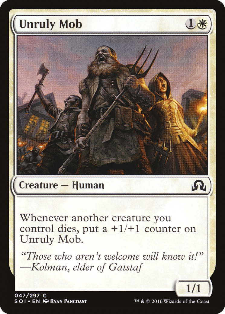 Unruly Mob [Shadows over Innistrad] MTG Single Magic: The Gathering