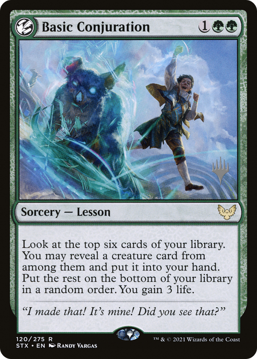 Basic Conjuration (PPSTX-120P) [Strixhaven: School of Mages Promos] MTG Single Wizards of the Coast