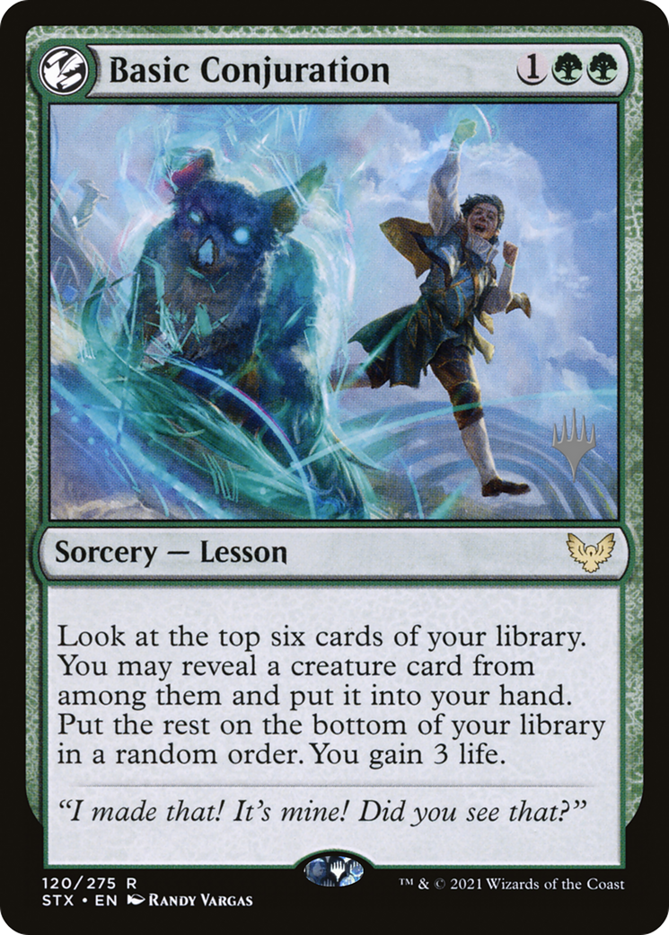 Basic Conjuration (PPSTX-120P) [Strixhaven: School of Mages Promos] Foil MTG Single Wizards of the Coast