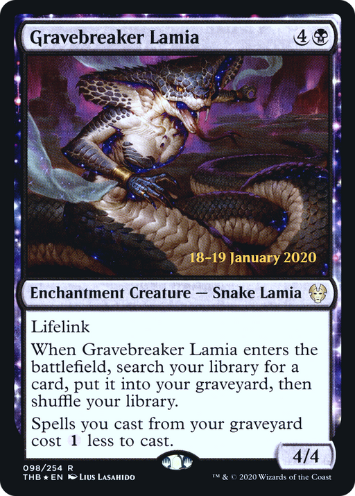 Gravebreaker Lamia (PRE-098) [Theros Beyond Death Promos] Foil MTG Single Wizards of the Coast