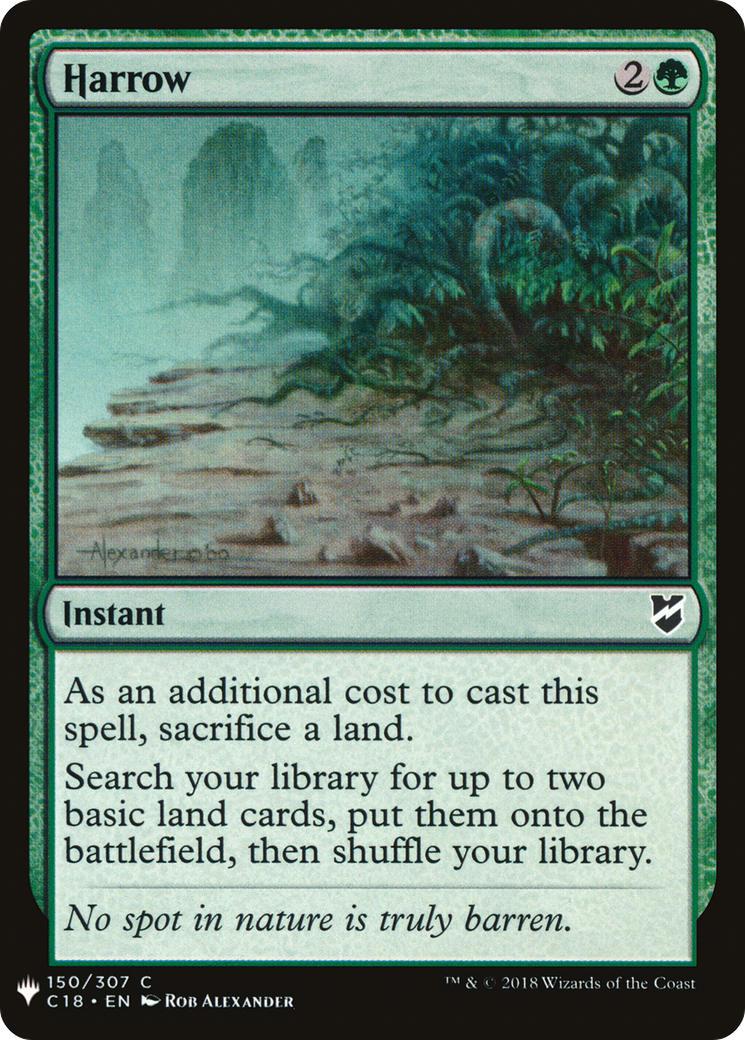 Harrow (LIST-C18-150) [Mystery Booster] The List MTG Single Wizards of the Coast