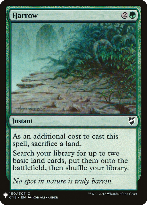 Harrow (LIST-C18-150) [Mystery Booster] The List MTG Single Wizards of the Coast