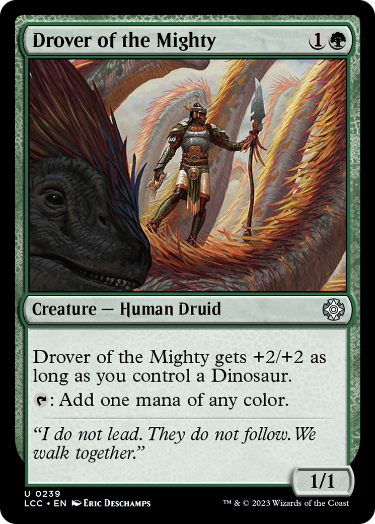 Drover of the Mighty (LCC-239) [The Lost Caverns of Ixalan Commander] MTG Single Wizards of the Coast