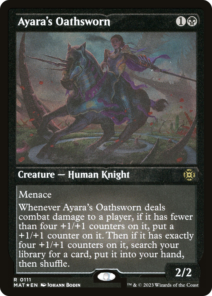 Ayara's Oathsworn (MAT-111) [March of the Machine: The Aftermath] Etched Foil MTG Single Wizards of the Coast