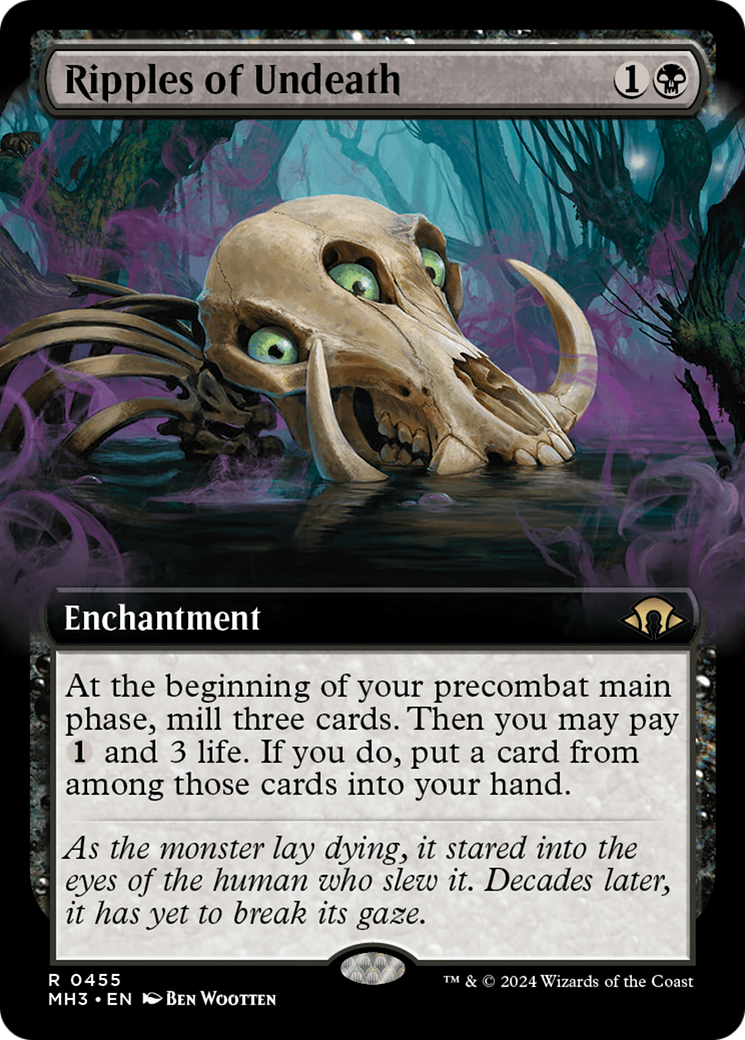 Ripples of Undeath (MH3-455) [Modern Horizons 3] (Extended Art) Foil MTG Single Modern Horizons 3
