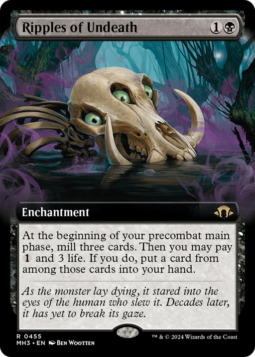 Ripples of Undeath (MH3-455) [Modern Horizons 3] (Extended Art) Foil MTG Single Modern Horizons 3