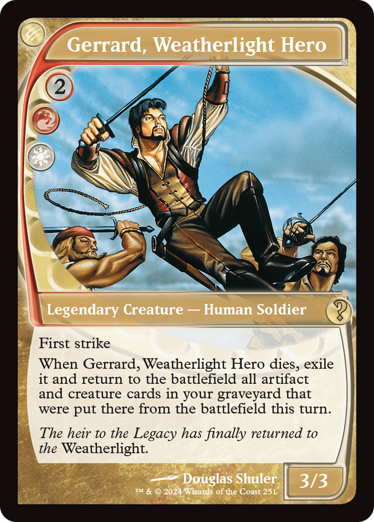Gerrard, Weatherlight Hero (Future Sight) (MB2-251) [Mystery Booster] Mystery Booster 2 Foil MTG Single Wizards of the Coast