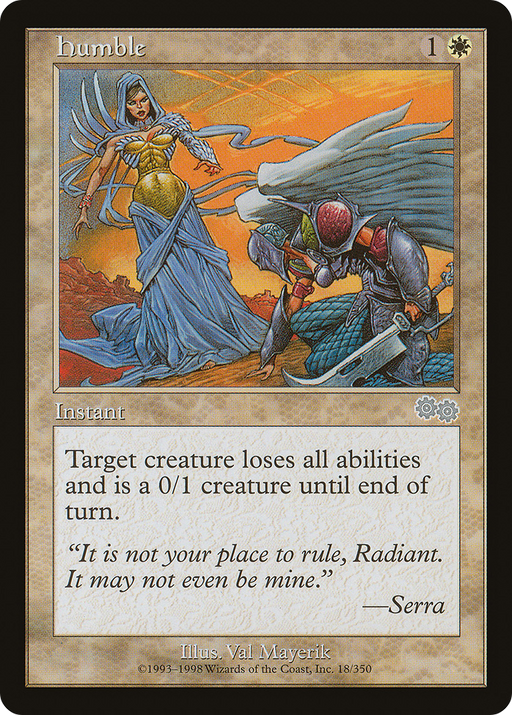Humble (USG-018) [Urza's Saga] MTG Single Wizards of the Coast