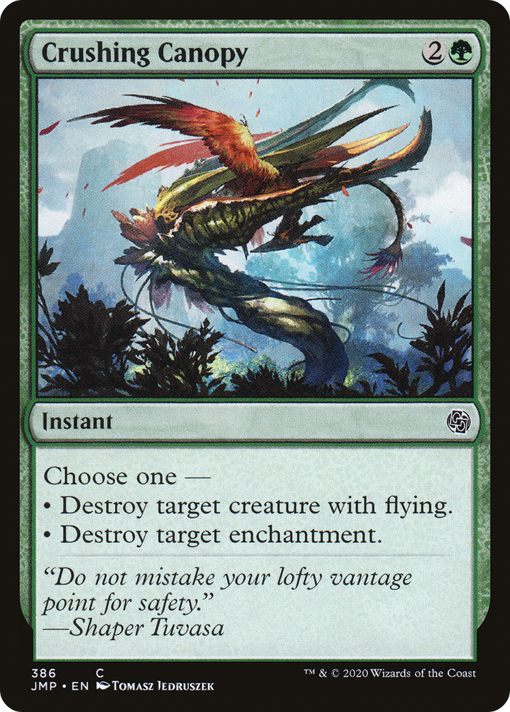 Crushing Canopy (JMP-386) [Jumpstart] MTG Single Wizards of the Coast