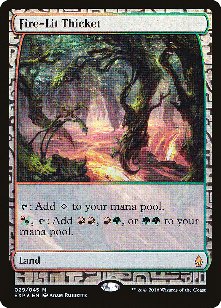 Fire-Lit Thicket [Zendikar Expeditions] MTG Single Magic: The Gathering