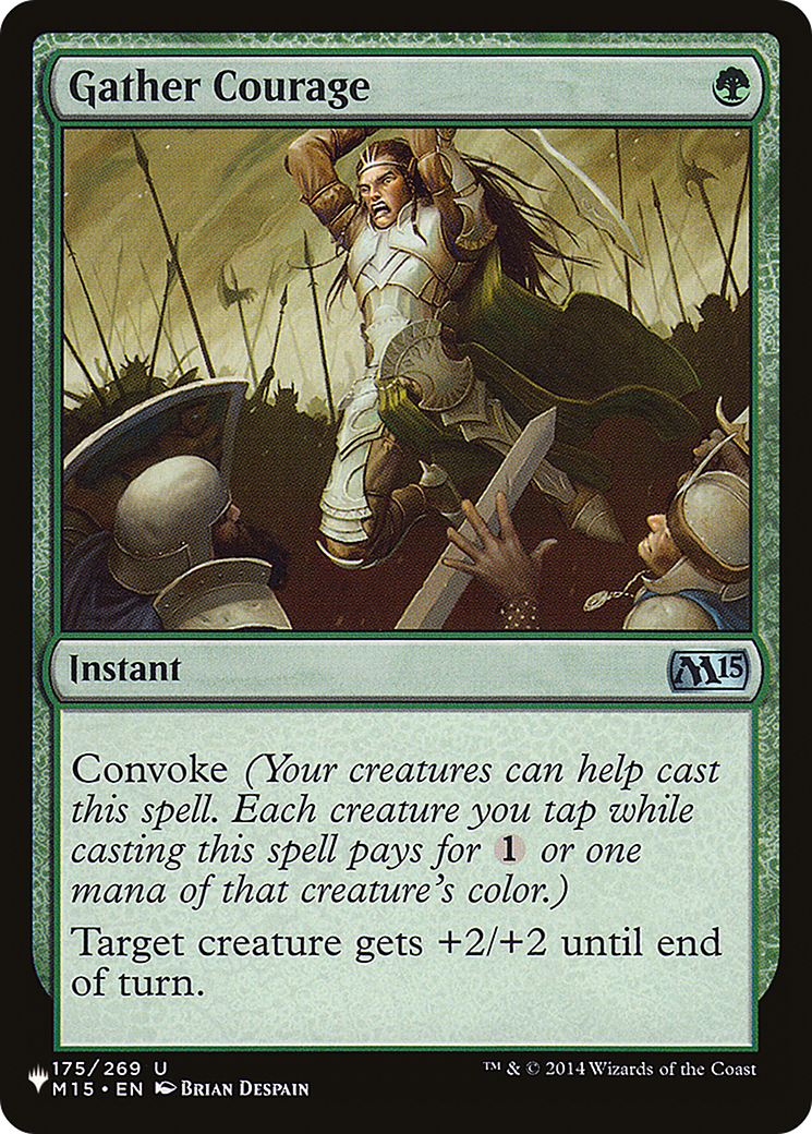 Gather Courage (LIST-M15-175) [Mystery Booster] The List MTG Single Wizards of the Coast