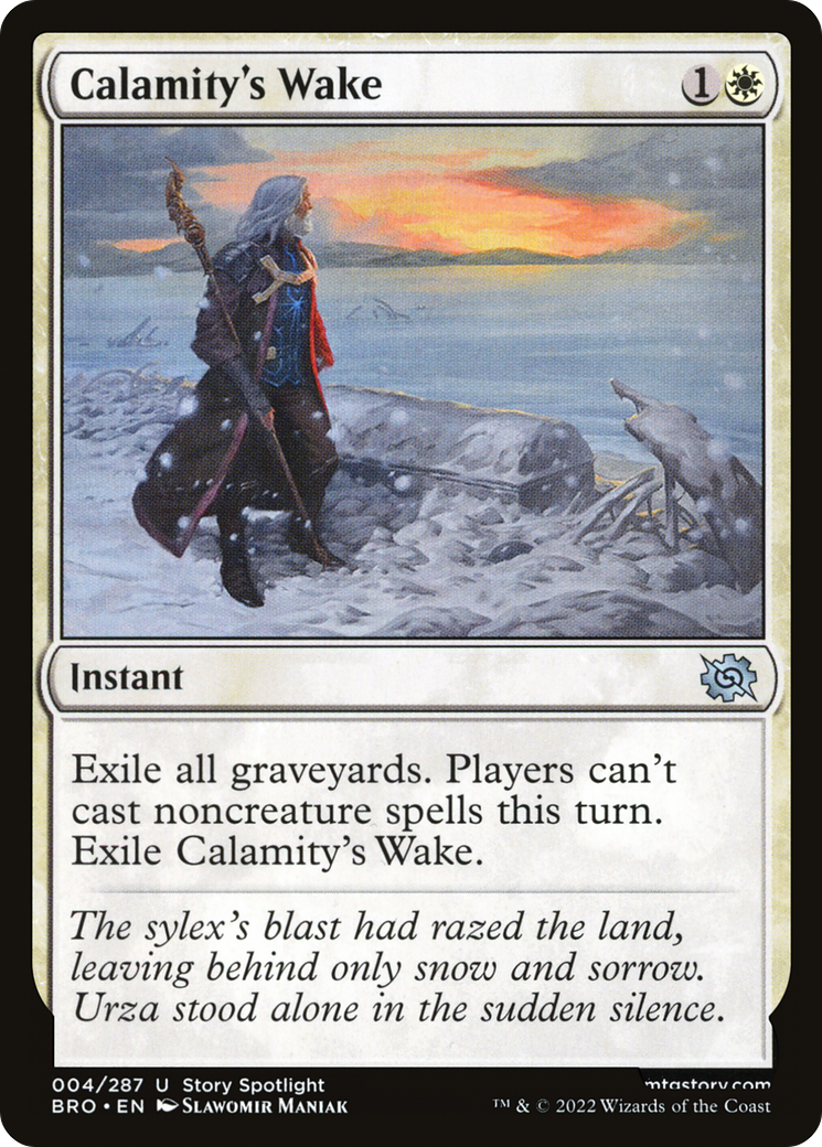 Calamity's Wake (BRO-004) [The Brothers' War] Foil MTG Single Wizards of the Coast