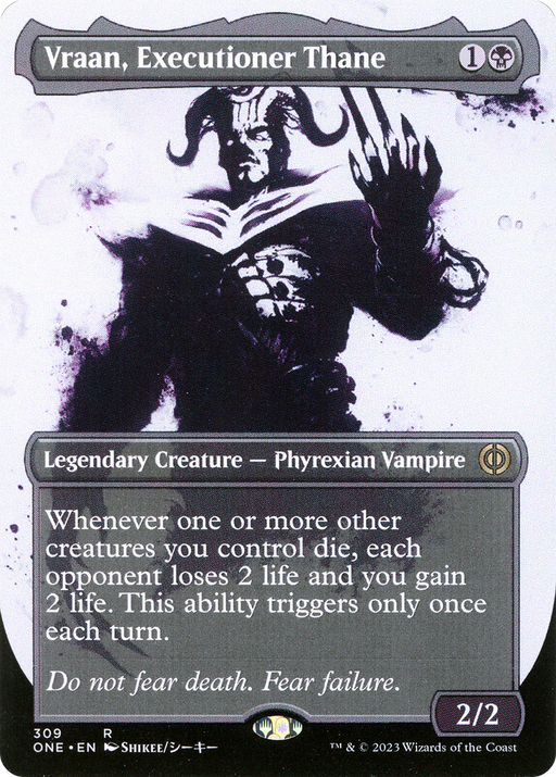 Vraan, Executioner Thane (ONE-309) [Phyrexia: All Will Be One] (Showcase) (Borderless) Foil MTG Single Wizards of the Coast