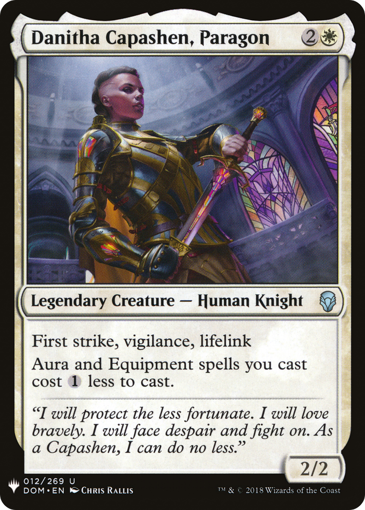 Danitha Capashen, Paragon (LIST-DOM-12) [Mystery Booster] The List MTG Single Wizards of the Coast