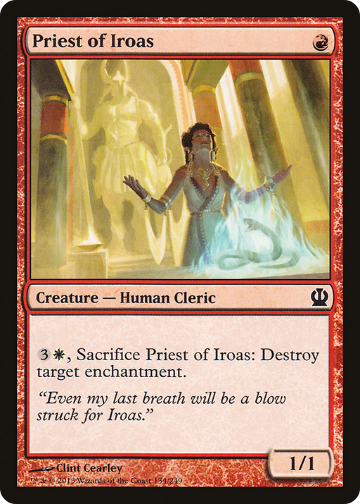 Priest of Iroas (THS-134) [Theros] MTG Single Wizards of the Coast