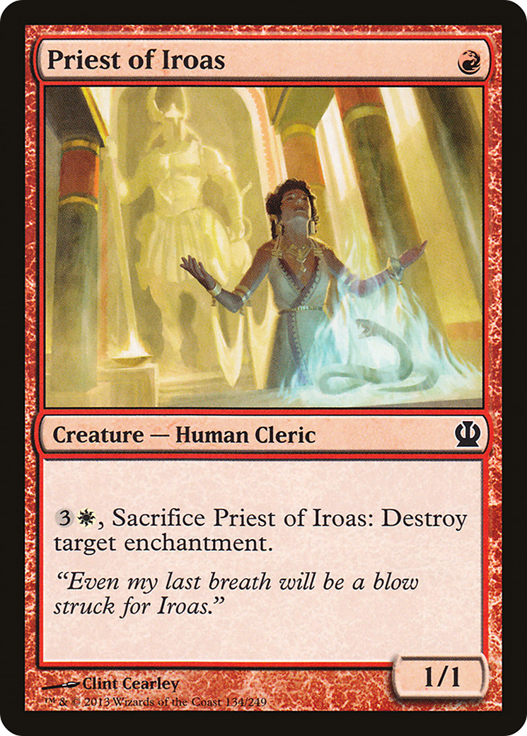 Priest of Iroas (THS-134) [Theros] Foil MTG Single Wizards of the Coast