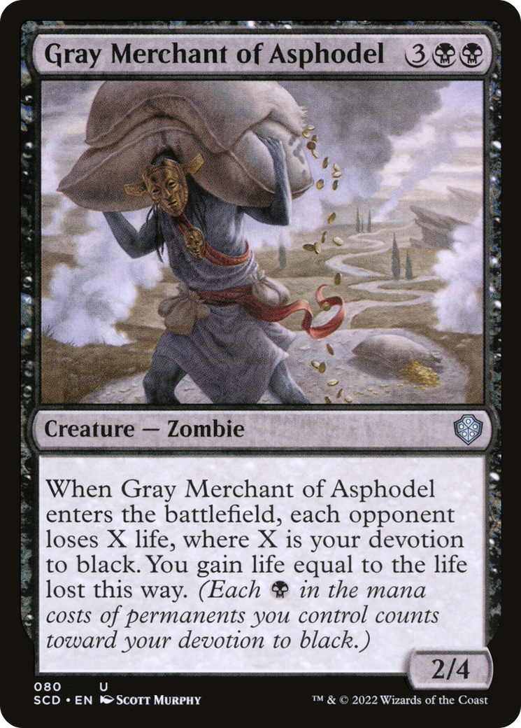 Gray Merchant of Asphodel (SCD-080) [Starter Commander Decks] MTG Single Wizards of the Coast