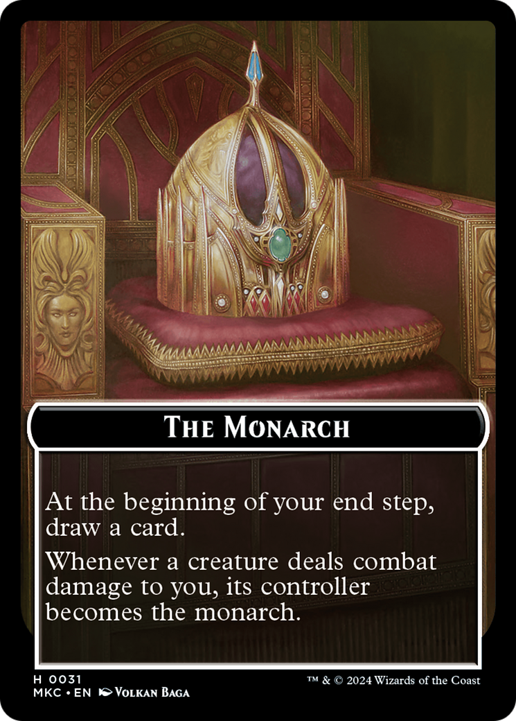 The Monarch (TMKC-031) [Tokens] Murders at Karlov Manor Commander Tokens MTG Single Wizards of the Coast
