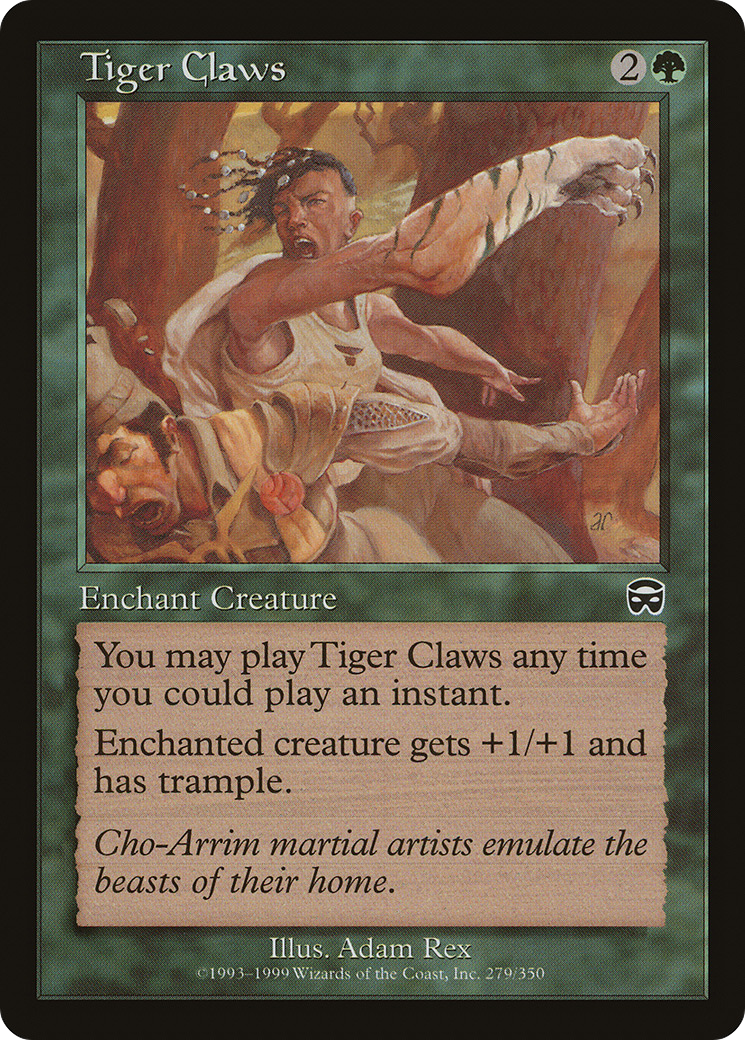 Tiger Claws (MMQ-279) [Mercadian Masques] MTG Single Wizards of the Coast