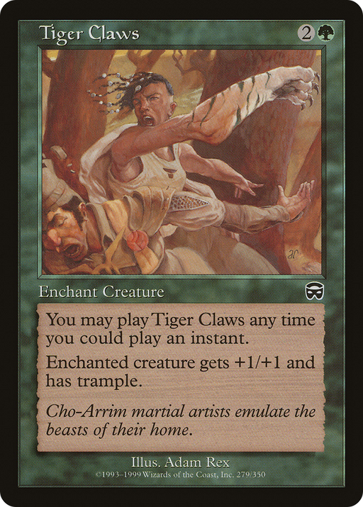 Tiger Claws (MMQ-279) [Mercadian Masques] MTG Single Wizards of the Coast