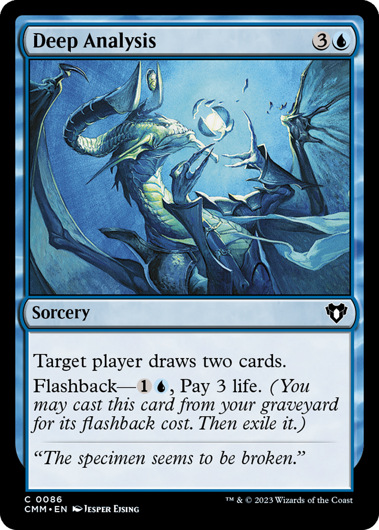 Deep Analysis (CMM-086) [Commander Masters] MTG Single Wizards of the Coast