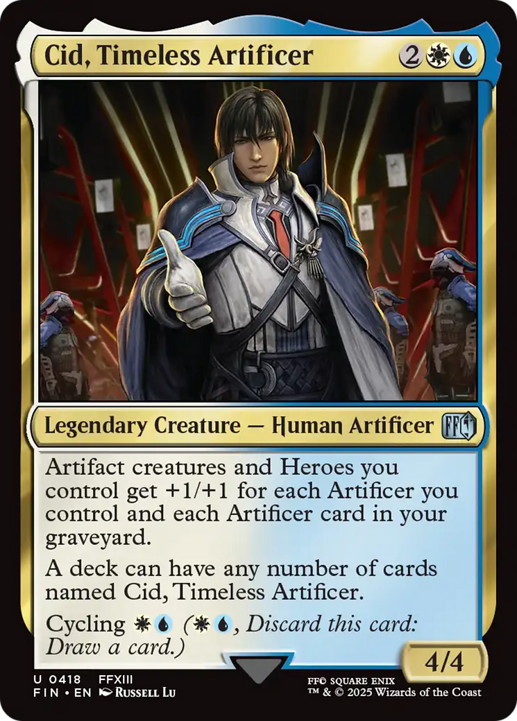 Cid, Timeless Artificer (0418) (FIN-418) [FINAL FANTASY] MTG Single Wizards of the Coast