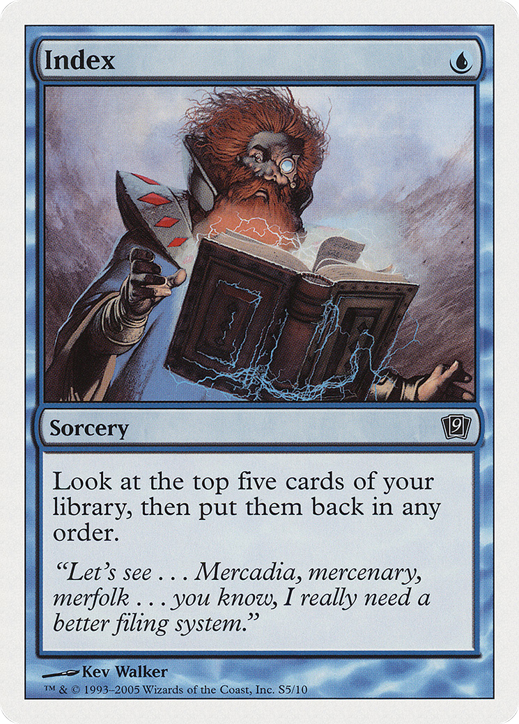 Index (9ED-0S5) [Ninth Edition] MTG Single Wizards of the Coast