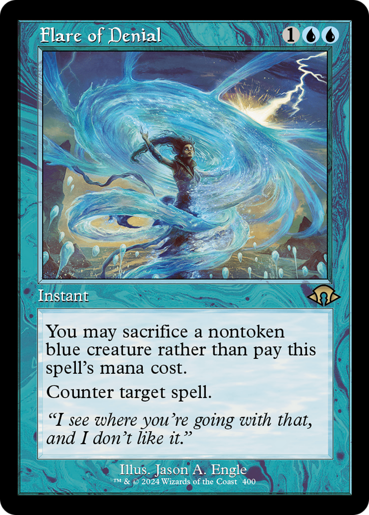 Flare of Denial (MH3-400) [Modern Horizons 3] Foil MTG Single Wizards of the Coast