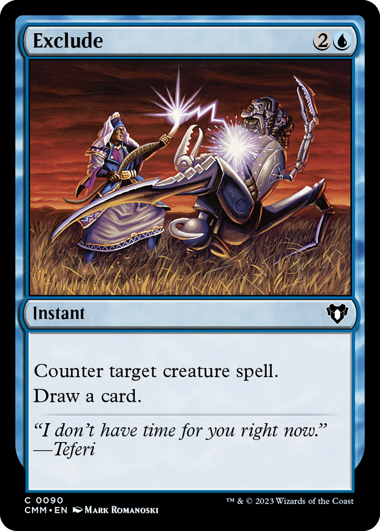 Exclude (CMM-090) [Commander Masters] Foil MTG Single Wizards of the Coast