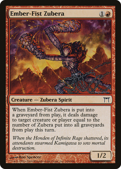 Ember-Fist Zubera (CHK-166) [Champions of Kamigawa] MTG Single Wizards of the Coast