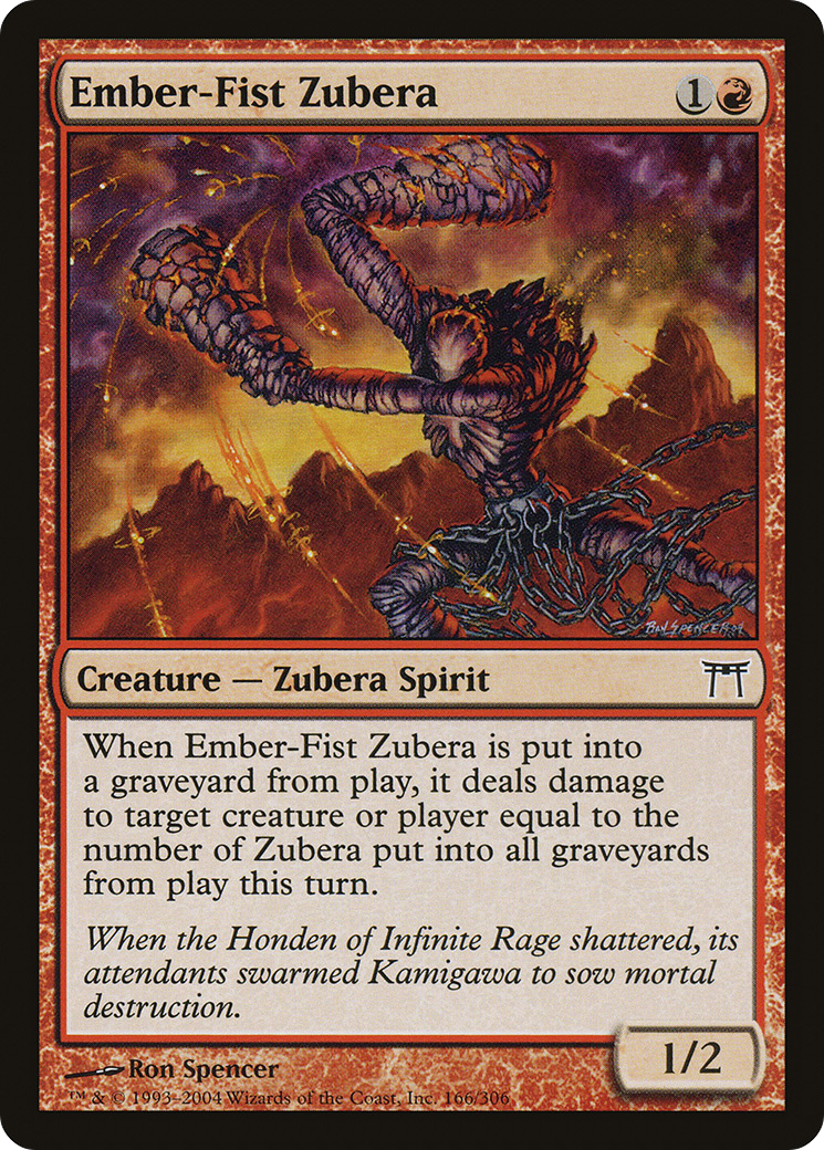 Ember-Fist Zubera (CHK-166) [Champions of Kamigawa] Foil MTG Single Wizards of the Coast
