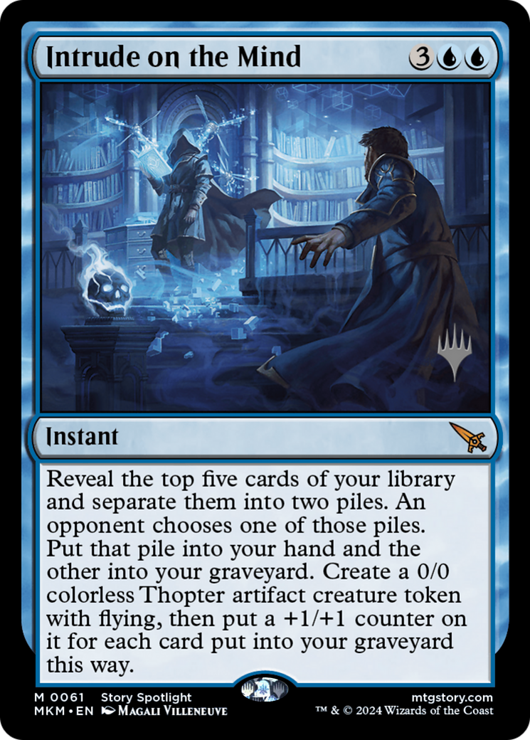 Intrude on the Mind (PPMKM-061) [Murders at Karlov Manor Promos] Foil MTG Single Wizards of the Coast