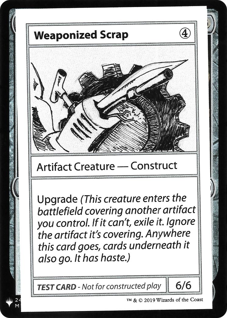 Weaponized Scrap (CMB1-111) [Mystery Booster] Playtest Cards 2019 MTG Single Wizards of the Coast