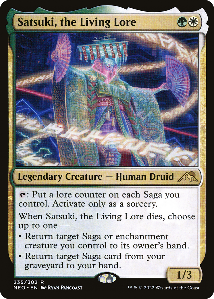 Satsuki, the Living Lore (NEO-235) [Kamigawa: Neon Dynasty] MTG Single Wizards of the Coast