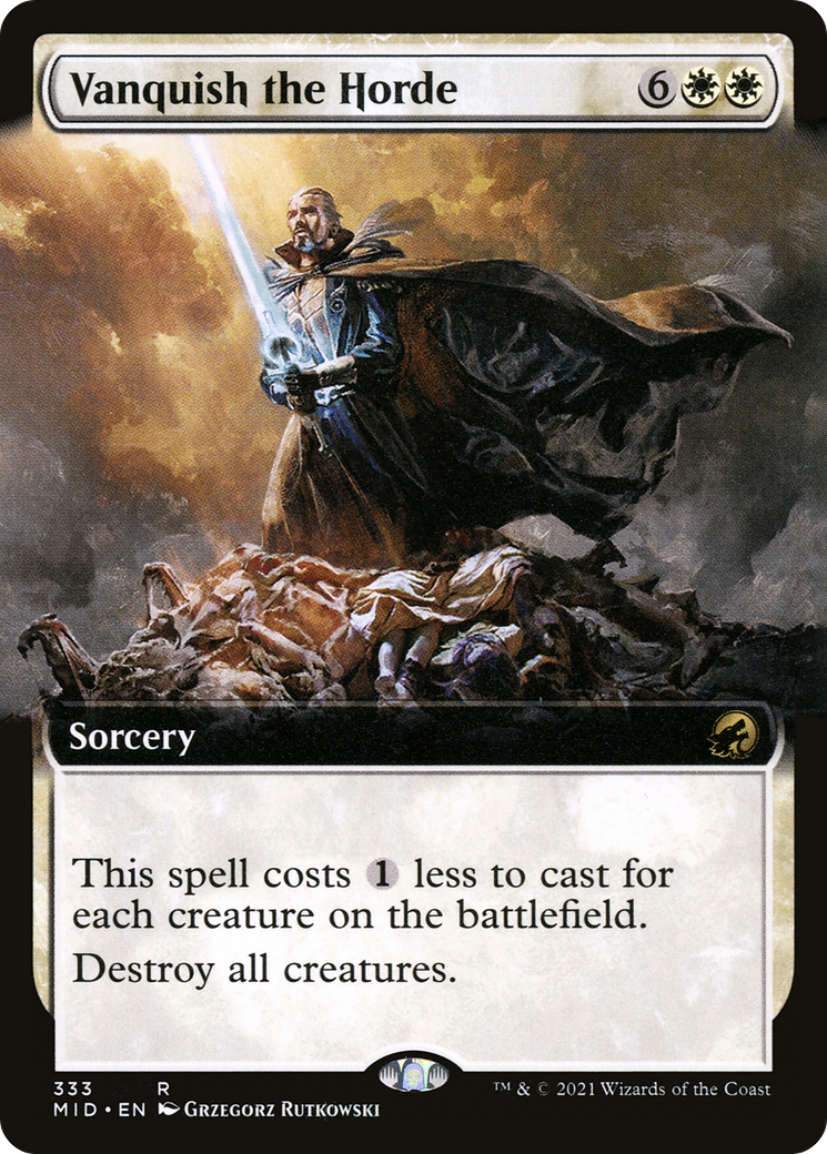 Vanquish the Horde (MID-333) [Innistrad: Midnight Hunt] (Extended Art) Foil MTG Single Wizards of the Coast