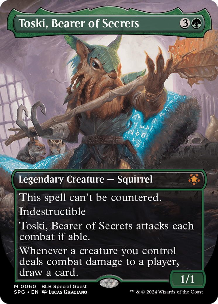 Toski, Bearer of Secrets (SPG-060) [Special Guests] (Borderless) MTG Single Wizards of the Coast