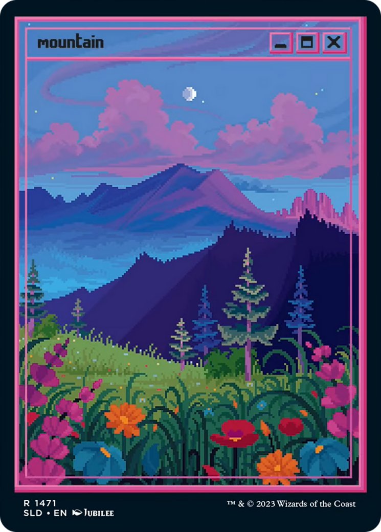 Mountain (1471) (SLD-1471) [Secret Lair] Drop MTG Single Wizards of the Coast