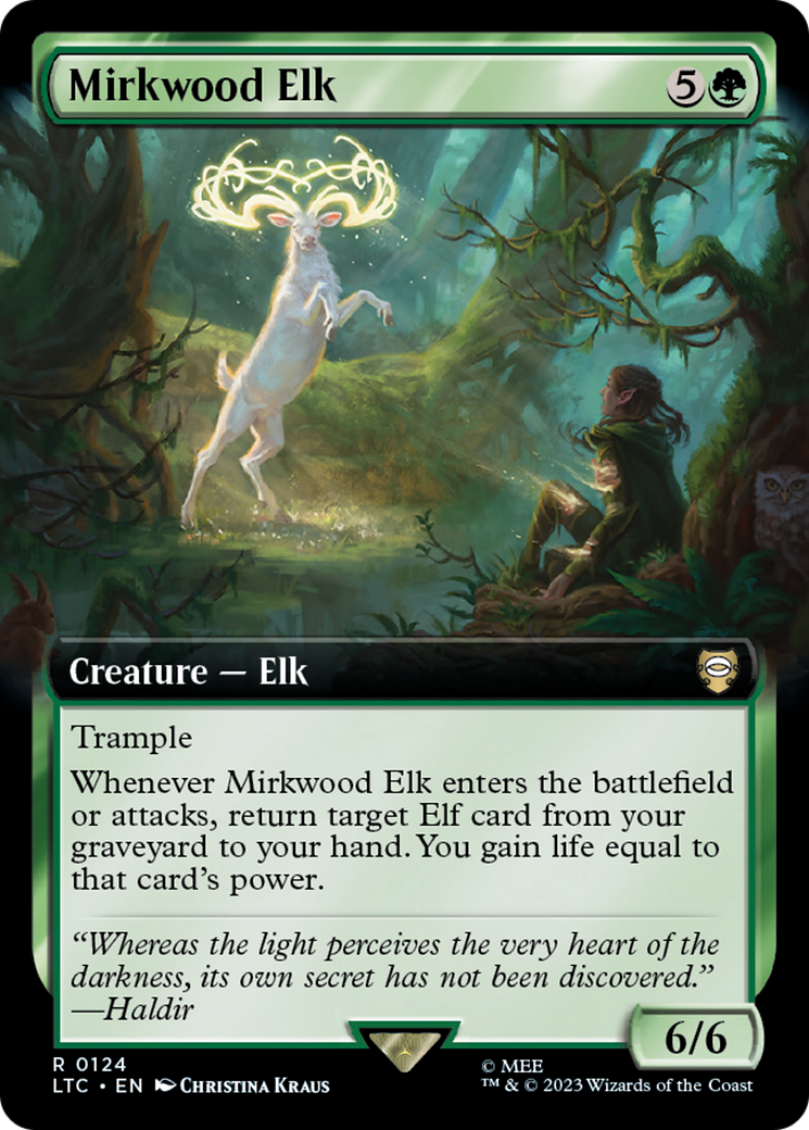 Mirkwood Elk (LTC-124) [Tales of Middle-earth Commander] (Extended Art) MTG Single Wizards of the Coast