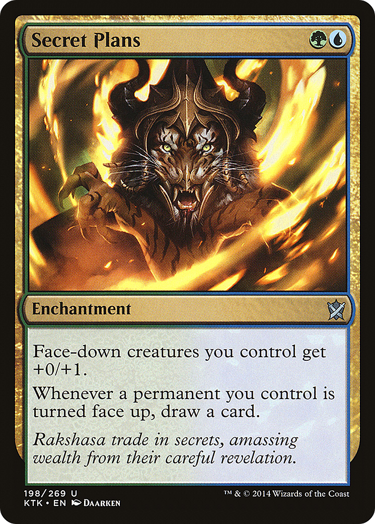 Secret Plans (KTK-198) [Khans of Tarkir] Foil MTG Single Wizards of the Coast