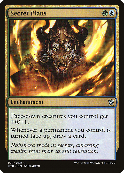 Secret Plans (KTK-198) [Khans of Tarkir] Foil MTG Single Wizards of the Coast
