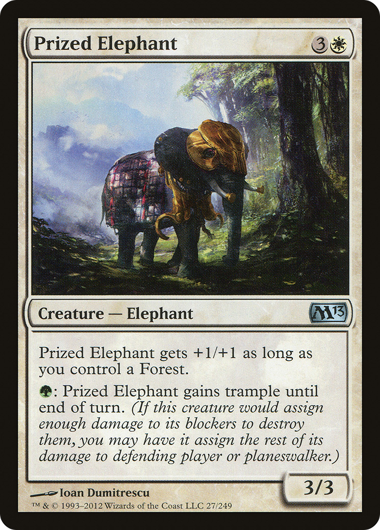 Prized Elephant (M13-027) [Magic 2013] Foil MTG Single Wizards of the Coast