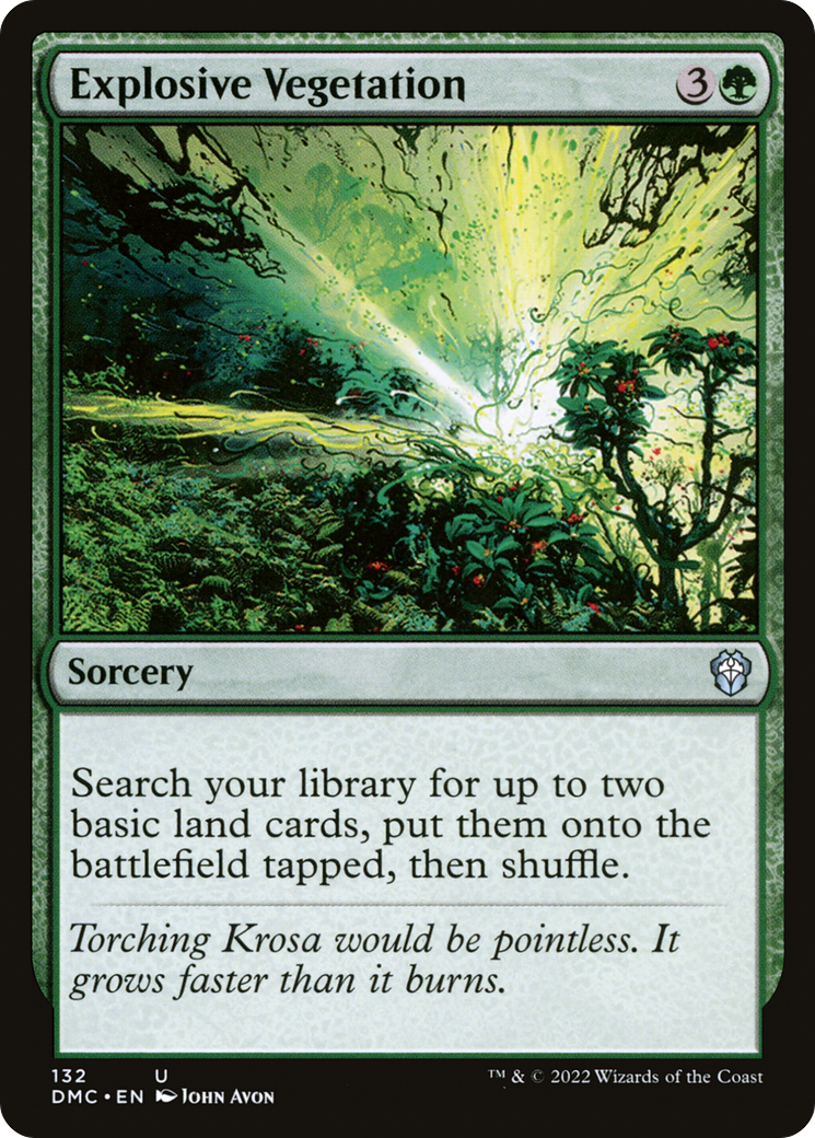 Explosive Vegetation (DMC-132) [Dominaria United Commander] MTG Single Wizards of the Coast