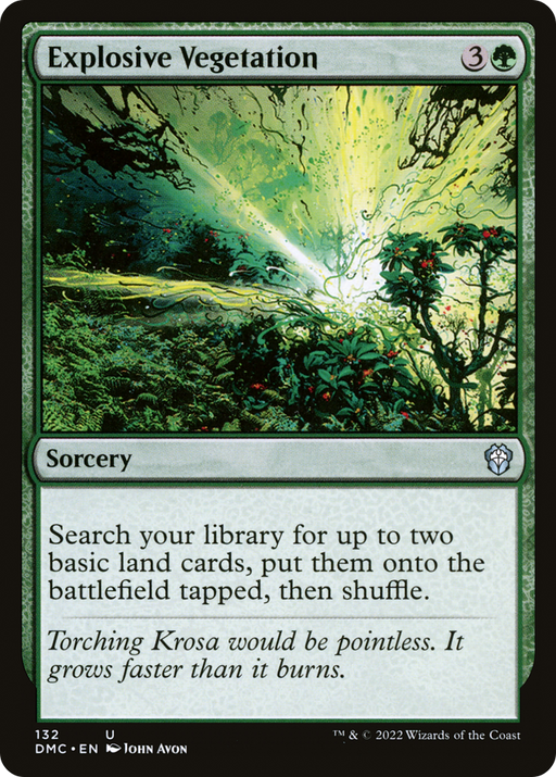 Explosive Vegetation (DMC-132) [Dominaria United Commander] MTG Single Wizards of the Coast