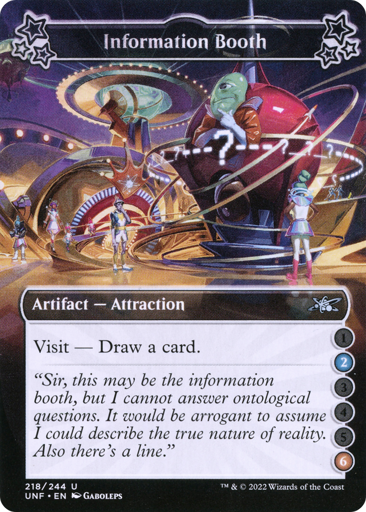 Information Booth (UNF-218A) [Unfinity] Foil MTG Single Wizards of the Coast