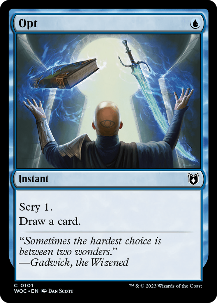 Opt (WOC-101) [Wilds of Eldraine Commander] MTG Single Wizards of the Coast